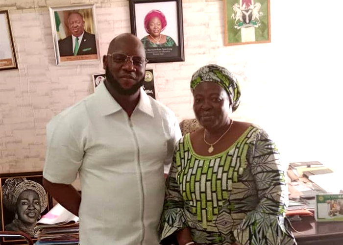 Meeting with Honorable Commissioner of Education, Plateau State, Dr. Kachollom Pyam Gang